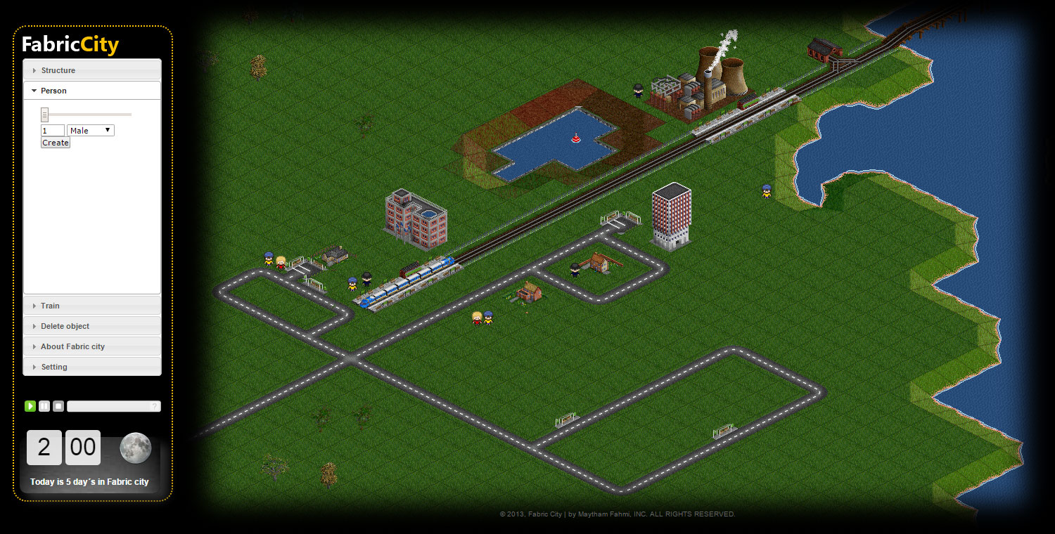 fabric city based on OpenTTD
