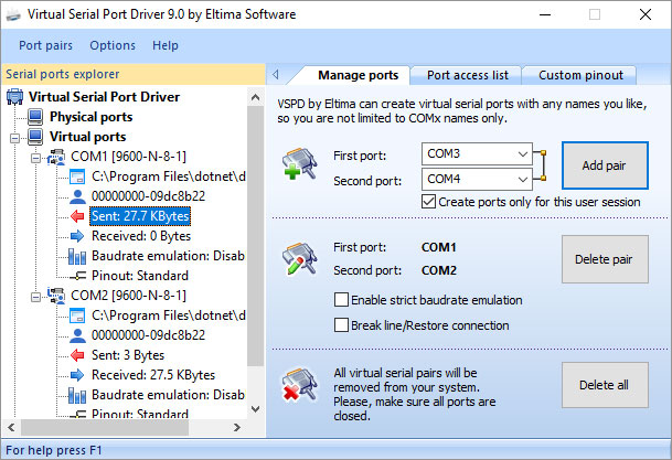 virtual serial port windows