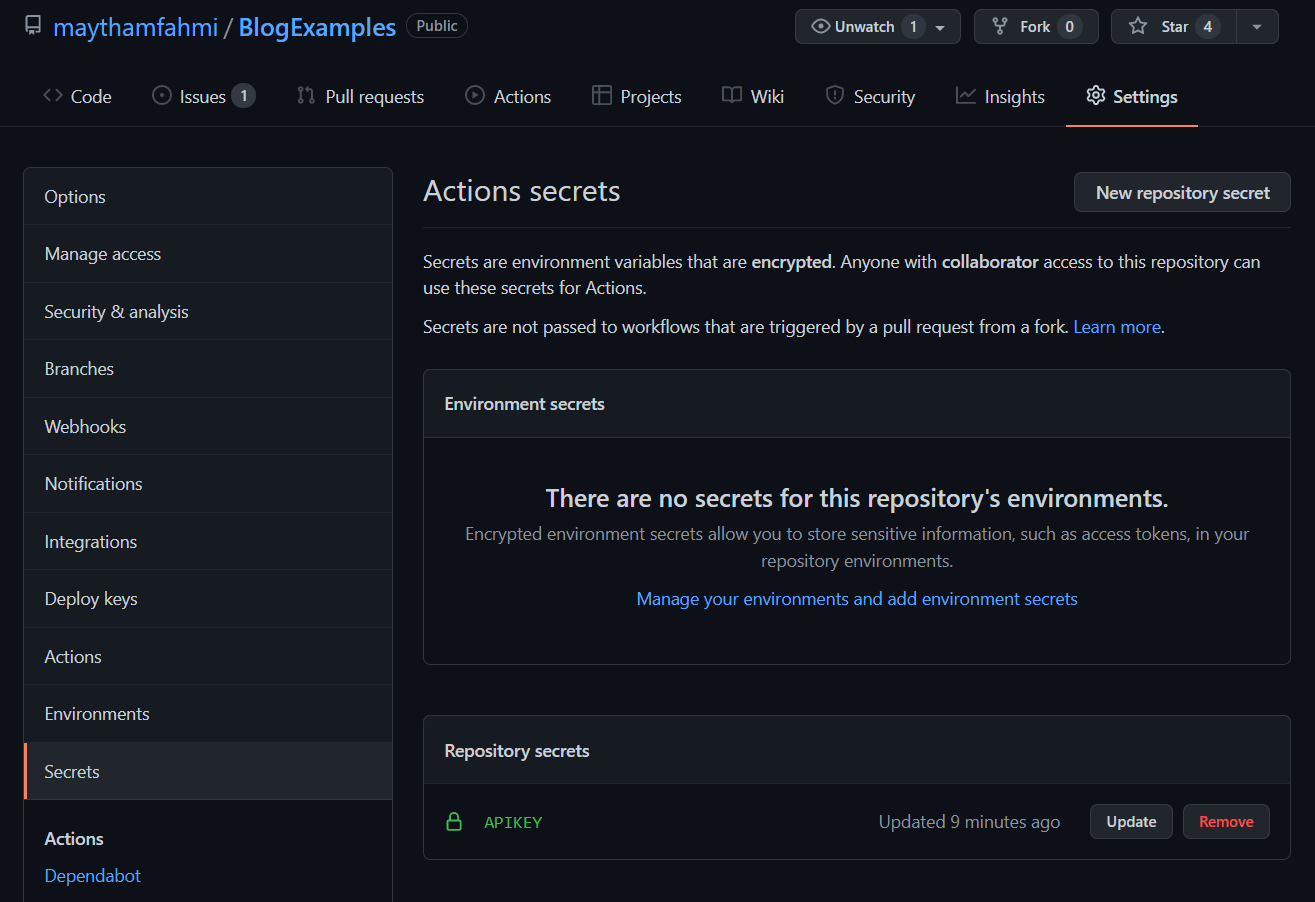How to manage secrets in .NET locally and on GitHub? - Maytham Fahmi