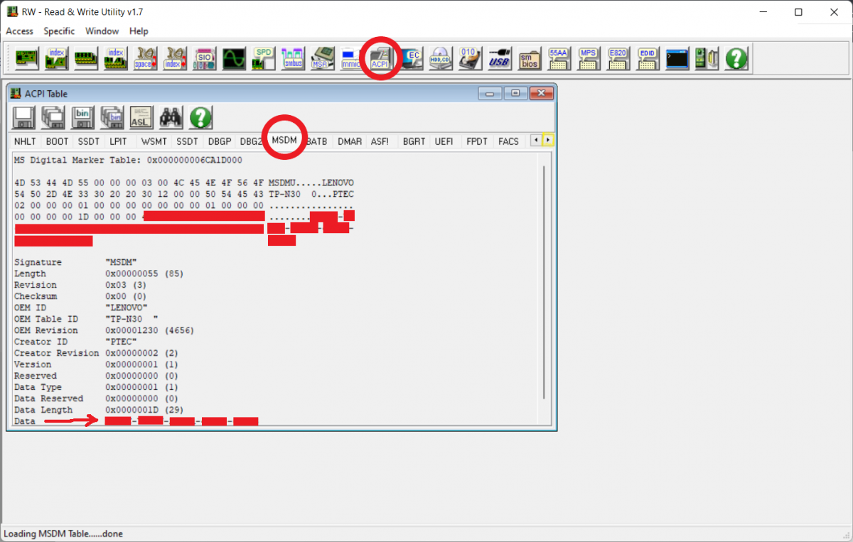 How to get Windows Product Key from BIOS for VirtualBox