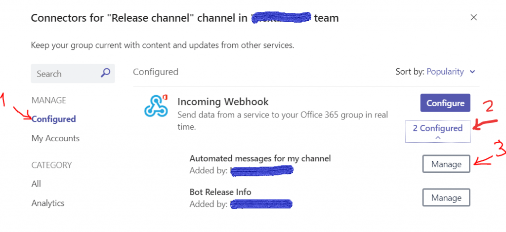 Send Notifications To Team Channel
